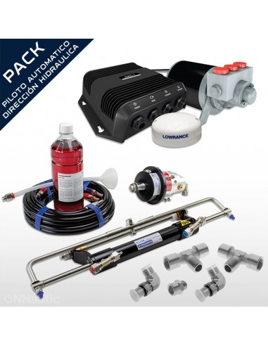 Pack Piloto Automático + Dirección Hidráulica Hydrodrive Hasta 120HP