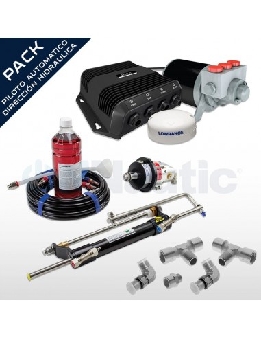 Pack Piloto Automático + Dirección Hidráulica Hydrodrive Hasta 120HP