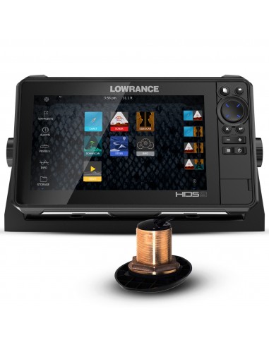 Lowrance HDS 9 Live con Transductor Pasacascos B148 HDI xSonic 600w