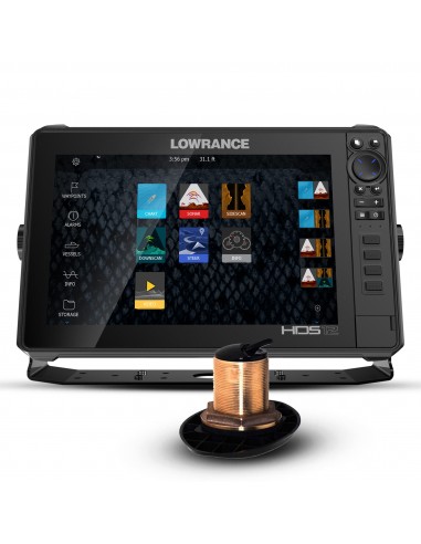 Lowrance HDS 12 Live con Transductor Pasacascos B148 HDI xSonic 600w