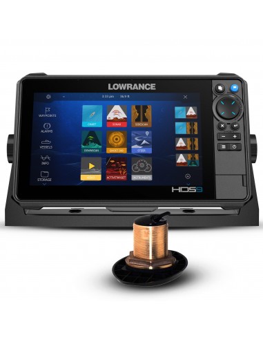 Lowrance HDS 9 Pro con Transductor Pasacascos B148 HDI xSonic 600w