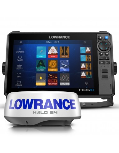 Pack de Radar HALO24 Lowrance HDS 10 Pro