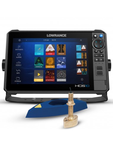 Lowrance HDS 10 Pro con Transductor Pasacascos B275LHW xSonic 1kW