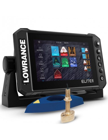 Lowrance Elite FS 9 con Transductor Pasacascos B45 xSonic 600w