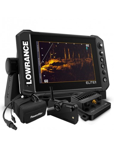 Lowrance Elite FS 9 ActiveTarget y Powerymax TX50