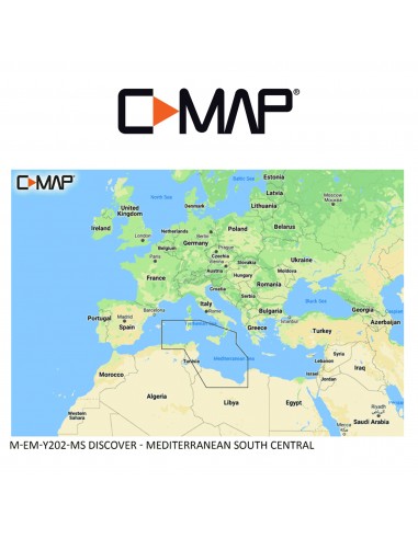 C-MAP DISCOVER M-EM-Y202-MS Mediterranean South Central