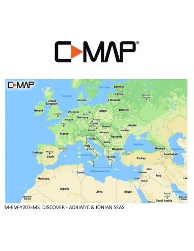 C-MAP DISCOVER M-EM-Y203-MS Adriatic & Ionian Seas