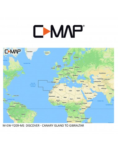 C-MAP DISCOVER M-EW-Y209-MS Canary Island to Gibraltar