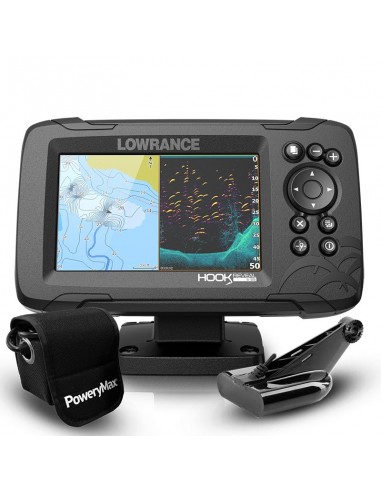 Lowrance HOOK Reveal 5 PoweryMax Ready con Transductor HDI 50/200 DownScan