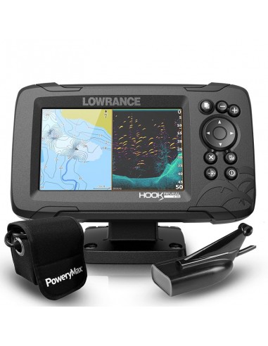 Lowrance HOOK Reveal 5 PoweryMax Ready con Transductor HDI 83/200 Downscan