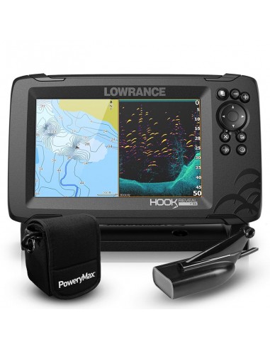 Lowrance HOOK Reveal 7 PoweryMax Ready con Transductor HDI 83/200 Downscan