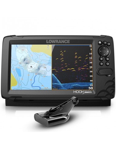 Lowrance HOOK Reveal 9 HDI con transductor 50/200 600w con DownScan