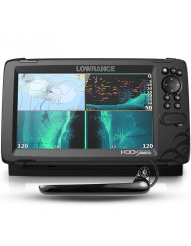 Lowrance Hook Reveal 9 con Transductor de popa TripleShot