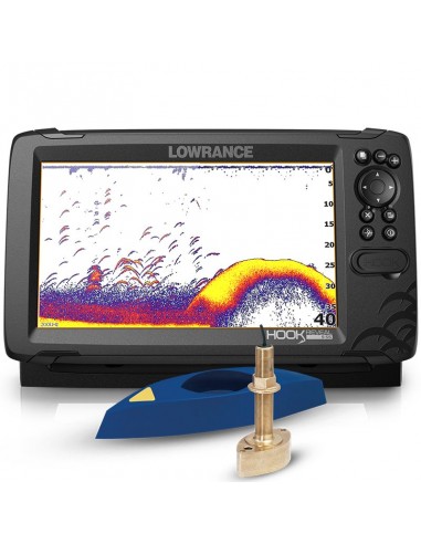 Lowrance HOOK Reveal 9 con Transductor Pasacascos Airmar B45 600w 50/200kHz