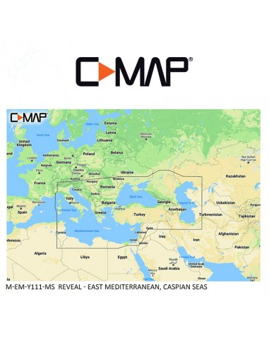 C-MAP REVEAL M-EM-Y111-MS East Mediterranean, Caspian Seas