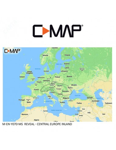 C-MAP REVEAL M-EN-Y070-MS Central Europe Inland