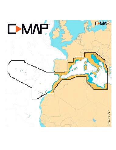 C-MAP DISCOVER X EM-T-076-D-MS - West Mediterranean