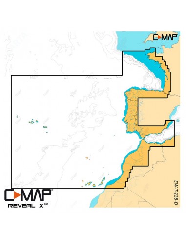 C-MAP DISCOVER X EW-T-228-D-MS - West European Coasts