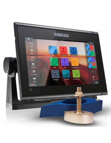 Simrad GO9 XSE con Transductor Pasacascos B45 xSonic 600w