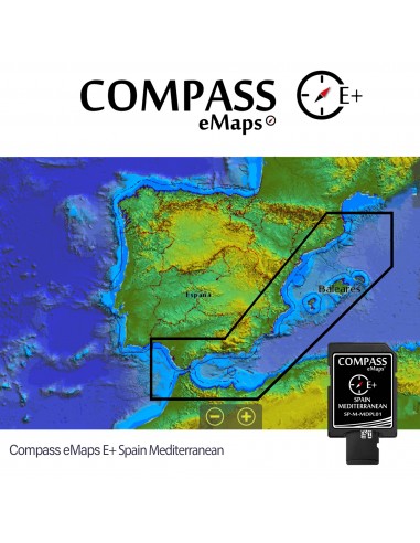 Cartografía Compass eMaps Spain Mediterranean E+