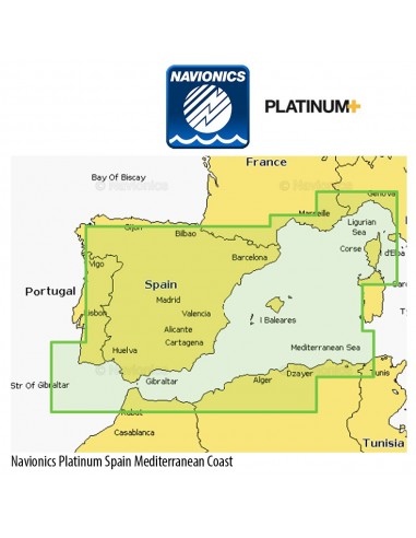 Navionics Platinum+ NPEU010R Spain, Mediterranean Coast