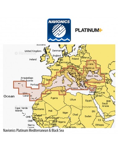 Navionics Platinum+ NPEU643L Mediterranean & Black Sea