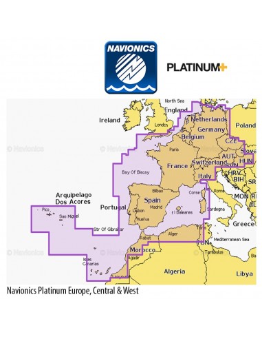 Navionics Platinum+ NPEU646L Europe, Central & West