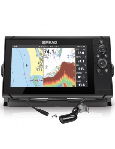 Sonda GPS Plotter Simrad Cruise 9 con transductor 83/200 kHz