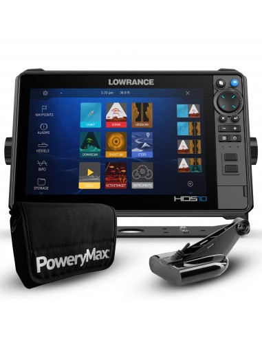 Lowrance HDS 10 Pro PoweryMax Ready con Transductor HDI 50/200 600W DownScan