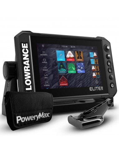 Lowrance Elite FS 9 PoweryMax Ready con Transductor HDI 50/200 600W DownScan