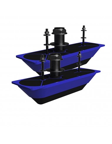 Pareja transductores pasacascos structurescan 3d inox lowrance/simrad