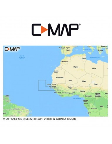 C-MAP DISCOVER M-AF-Y214-MS Cabo Verde y Guinea Bissau